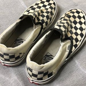 Black and white checkered vans